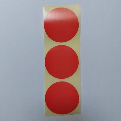 استیکر کادر گرد قرمز (پک ۳ تایی)