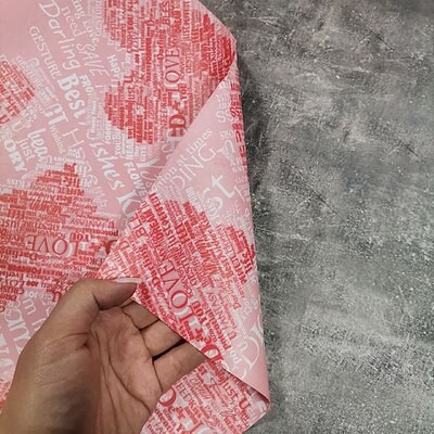 کاغذ پوستی قلب و نوشته (پک 10 تایی)